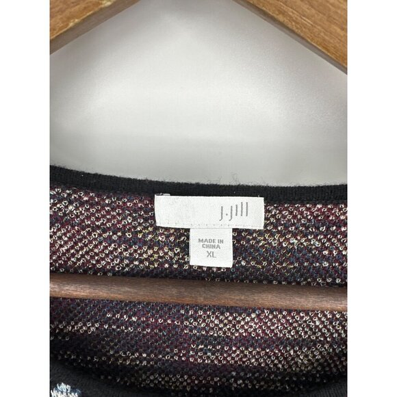J. Jill Women's Geometric Long Sleeve Colorful Oversized Tunic Sweater Size XL - Picture 4 of 7
